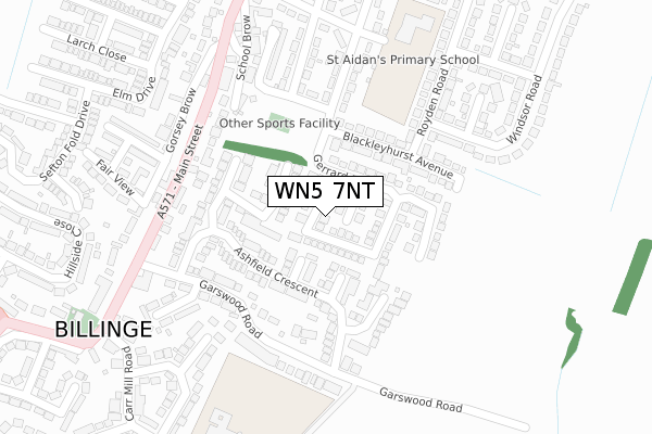 WN5 7NT map - large scale - OS Open Zoomstack (Ordnance Survey) WN5 7NT map - large scale - OS Open Zoomstack (Ordnance Survey)