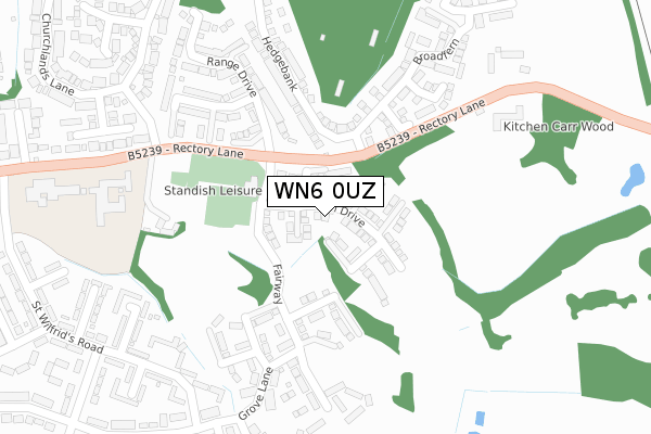 WN6 0UZ map - large scale - OS Open Zoomstack (Ordnance Survey) WN6 0UZ map - large scale - OS Open Zoomstack (Ordnance Survey)