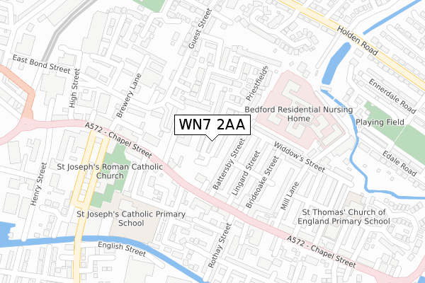 WN7 2AA map - large scale - OS Open Zoomstack (Ordnance Survey) WN7 2AA map - large scale - OS Open Zoomstack (Ordnance Survey)