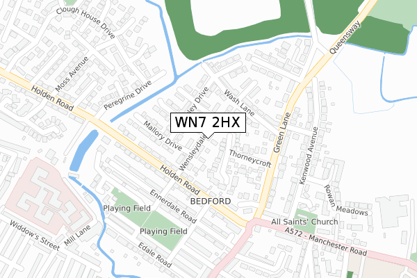 WN7 2HX map - large scale - OS Open Zoomstack (Ordnance Survey) WN7 2HX map - large scale - OS Open Zoomstack (Ordnance Survey)