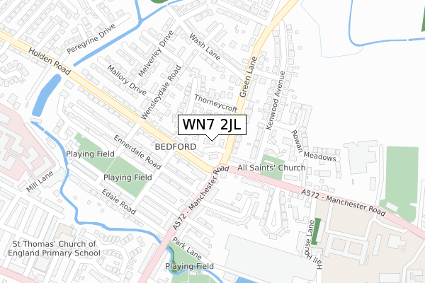 WN7 2JL map - large scale - OS Open Zoomstack (Ordnance Survey) WN7 2JL map - large scale - OS Open Zoomstack (Ordnance Survey)