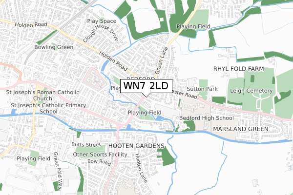 WN7 2LD map - small scale - OS Open Zoomstack (Ordnance Survey) WN7 2LD map - small scale - OS Open Zoomstack (Ordnance Survey)