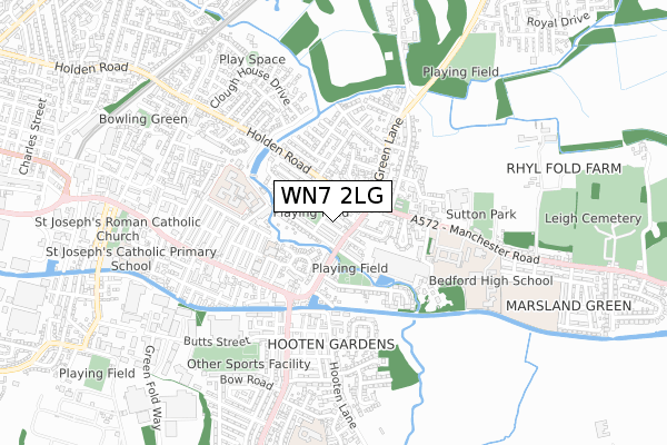 WN7 2LG map - small scale - OS Open Zoomstack (Ordnance Survey) WN7 2LG map - small scale - OS Open Zoomstack (Ordnance Survey)