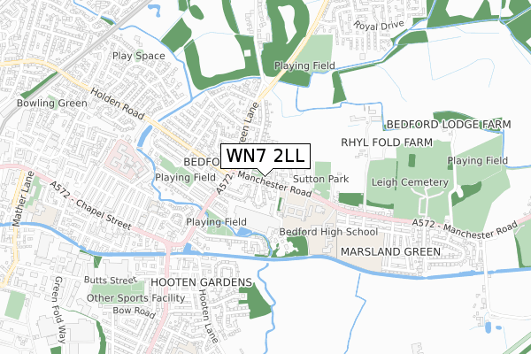 WN7 2LL map - small scale - OS Open Zoomstack (Ordnance Survey) WN7 2LL map - small scale - OS Open Zoomstack (Ordnance Survey)