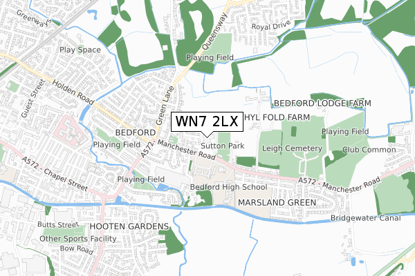 WN7 2LX map - small scale - OS Open Zoomstack (Ordnance Survey) WN7 2LX map - small scale - OS Open Zoomstack (Ordnance Survey)