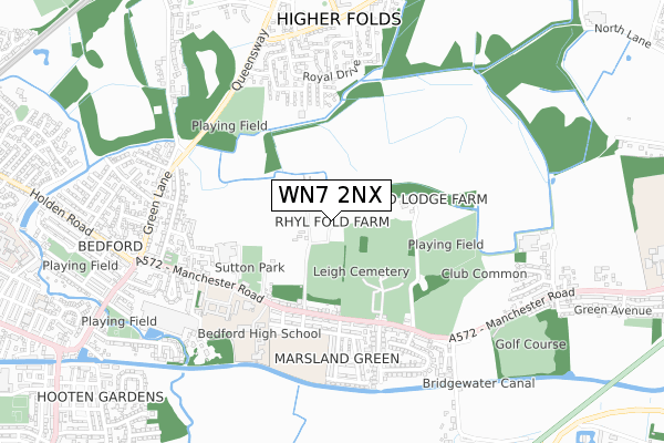 WN7 2NX map - small scale - OS Open Zoomstack (Ordnance Survey) WN7 2NX map - small scale - OS Open Zoomstack (Ordnance Survey)