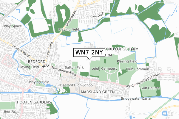 WN7 2NY map - small scale - OS Open Zoomstack (Ordnance Survey)
