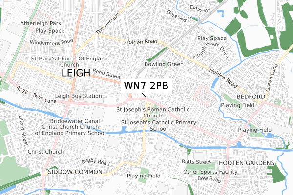 WN7 2PB map - small scale - OS Open Zoomstack (Ordnance Survey) WN7 2PB map - small scale - OS Open Zoomstack (Ordnance Survey)