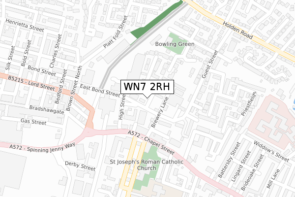 WN7 2RH map - large scale - OS Open Zoomstack (Ordnance Survey) WN7 2RH map - large scale - OS Open Zoomstack (Ordnance Survey)