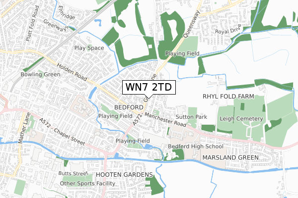 WN7 2TD map - small scale - OS Open Zoomstack (Ordnance Survey) WN7 2TD map - small scale - OS Open Zoomstack (Ordnance Survey)