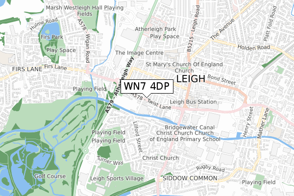 WN7 4DP map - small scale - OS Open Zoomstack (Ordnance Survey)