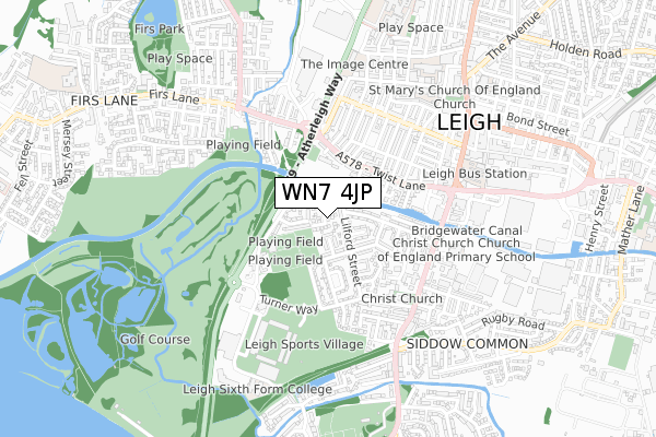 WN7 4JP map - small scale - OS Open Zoomstack (Ordnance Survey)