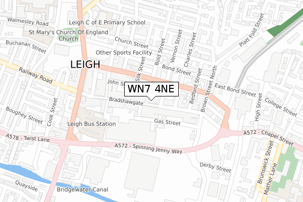 WN7 4NE map - large scale - OS Open Zoomstack (Ordnance Survey) WN7 4NE map - large scale - OS Open Zoomstack (Ordnance Survey)