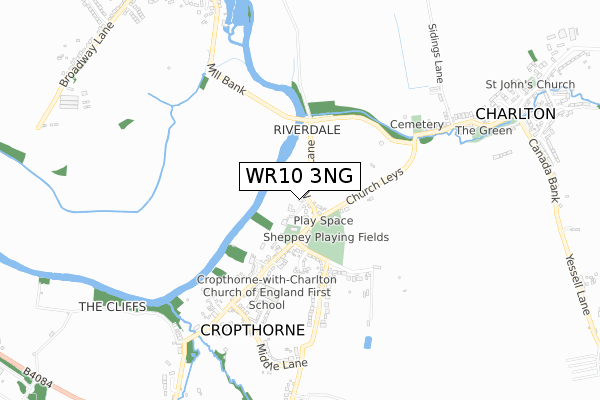 WR10 3NG map - small scale - OS Open Zoomstack (Ordnance Survey) WR10 3NG map - small scale - OS Open Zoomstack (Ordnance Survey)