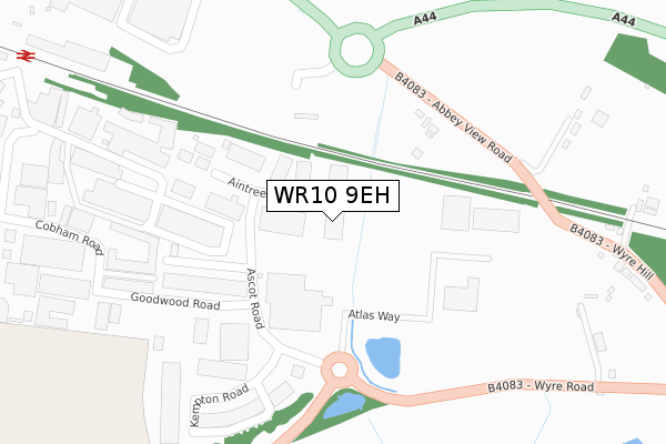 WR10 9EH map - large scale - OS Open Zoomstack (Ordnance Survey) WR10 9EH map - large scale - OS Open Zoomstack (Ordnance Survey)