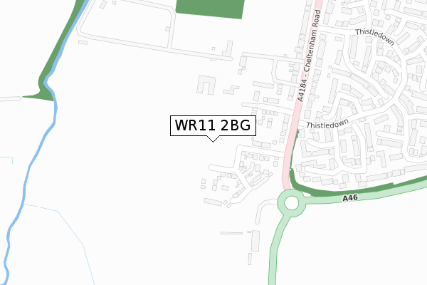 WR11 2BG map - large scale - OS Open Zoomstack (Ordnance Survey) WR11 2BG map - large scale - OS Open Zoomstack (Ordnance Survey)