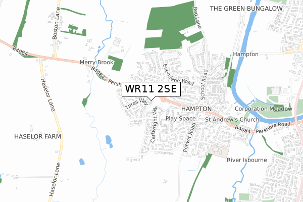 WR11 2SE map - small scale - OS Open Zoomstack (Ordnance Survey) WR11 2SE map - small scale - OS Open Zoomstack (Ordnance Survey)