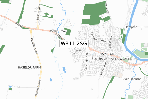 WR11 2SG map - small scale - OS Open Zoomstack (Ordnance Survey) WR11 2SG map - small scale - OS Open Zoomstack (Ordnance Survey)
