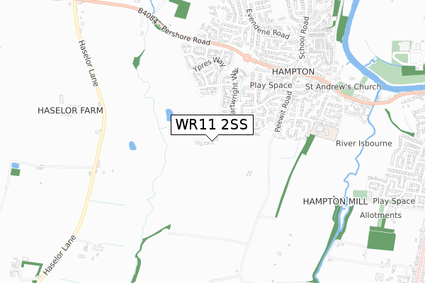 WR11 2SS map - small scale - OS Open Zoomstack (Ordnance Survey) WR11 2SS map - small scale - OS Open Zoomstack (Ordnance Survey)