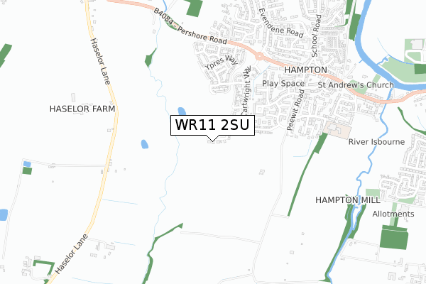 WR11 2SU map - small scale - OS Open Zoomstack (Ordnance Survey) WR11 2SU map - small scale - OS Open Zoomstack (Ordnance Survey)