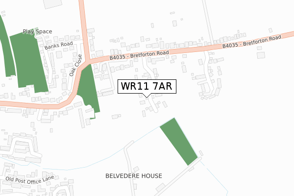 WR11 7AR map - large scale - OS Open Zoomstack (Ordnance Survey) WR11 7AR map - large scale - OS Open Zoomstack (Ordnance Survey)