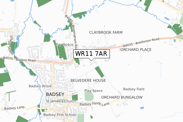 WR11 7AR map - small scale - OS Open Zoomstack (Ordnance Survey) WR11 7AR map - small scale - OS Open Zoomstack (Ordnance Survey)
