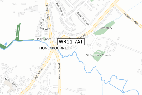 WR11 7AT map - large scale - OS Open Zoomstack (Ordnance Survey) WR11 7AT map - large scale - OS Open Zoomstack (Ordnance Survey)