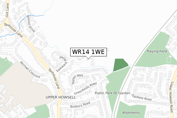 WR14 1WE map - large scale - OS Open Zoomstack (Ordnance Survey) WR14 1WE map - large scale - OS Open Zoomstack (Ordnance Survey)