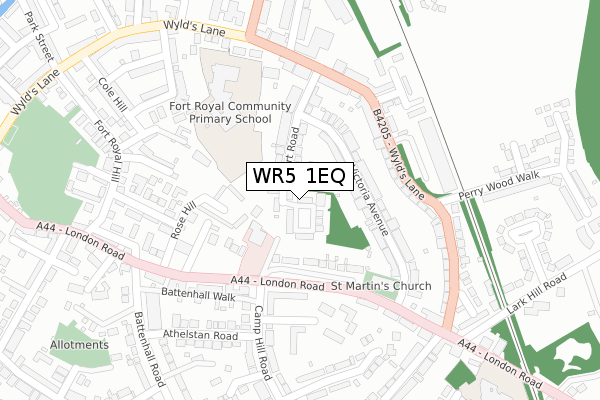 WR5 1EQ map - large scale - OS Open Zoomstack (Ordnance Survey) WR5 1EQ map - large scale - OS Open Zoomstack (Ordnance Survey)