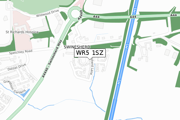 WR5 1SZ map - large scale - OS Open Zoomstack (Ordnance Survey) WR5 1SZ map - large scale - OS Open Zoomstack (Ordnance Survey)