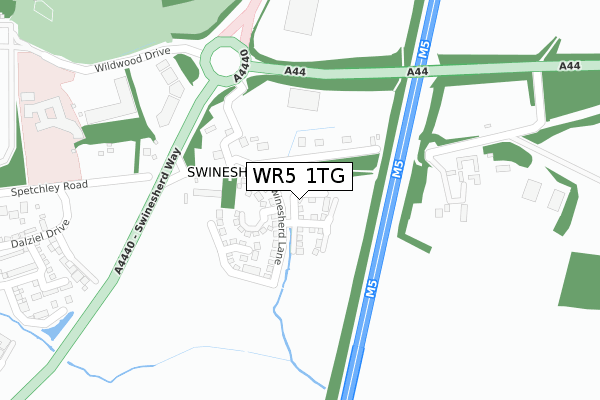 WR5 1TG map - large scale - OS Open Zoomstack (Ordnance Survey) WR5 1TG map - large scale - OS Open Zoomstack (Ordnance Survey)