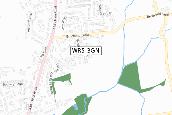 WR5 3GN map - large scale - OS Open Zoomstack (Ordnance Survey) WR5 3GN map - large scale - OS Open Zoomstack (Ordnance Survey)