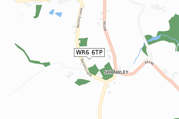 WR6 6TP map - large scale - OS Open Zoomstack (Ordnance Survey)
