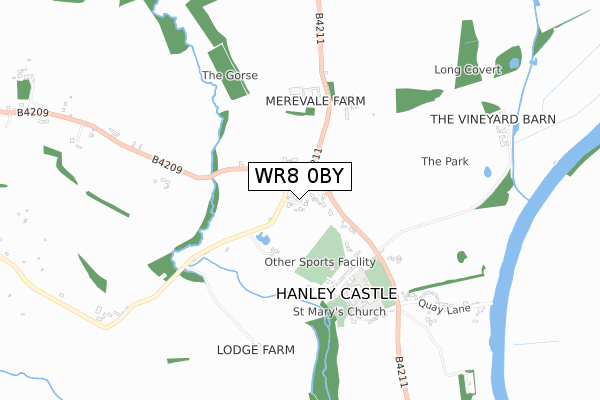 WR8 0BY map - small scale - OS Open Zoomstack (Ordnance Survey) WR8 0BY map - small scale - OS Open Zoomstack (Ordnance Survey)