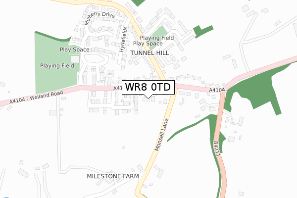 WR8 0TD map - large scale - OS Open Zoomstack (Ordnance Survey) WR8 0TD map - large scale - OS Open Zoomstack (Ordnance Survey)