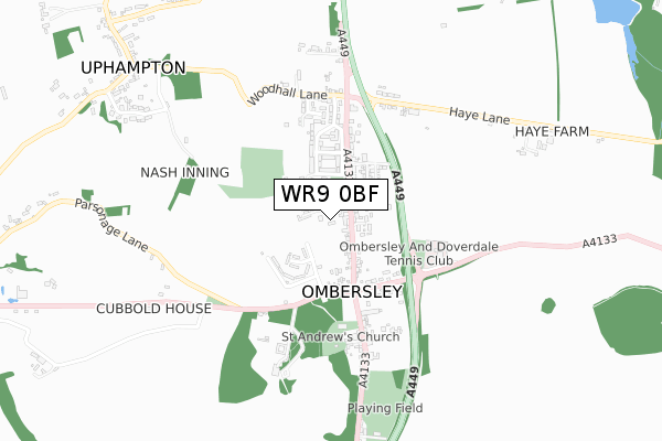 WR9 0BF map - small scale - OS Open Zoomstack (Ordnance Survey) WR9 0BF map - small scale - OS Open Zoomstack (Ordnance Survey)