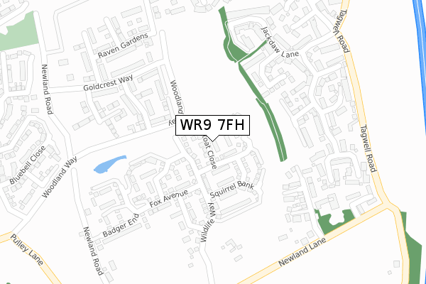 WR9 7FH map - large scale - OS Open Zoomstack (Ordnance Survey) WR9 7FH map - large scale - OS Open Zoomstack (Ordnance Survey)