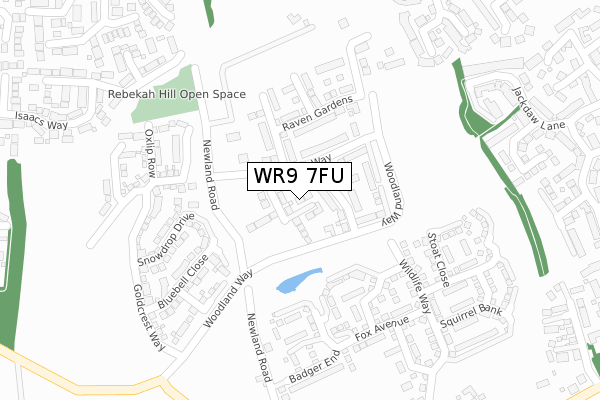 WR9 7FU map - large scale - OS Open Zoomstack (Ordnance Survey)