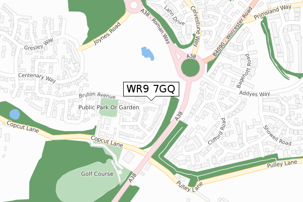 WR9 7GQ map - large scale - OS Open Zoomstack (Ordnance Survey)