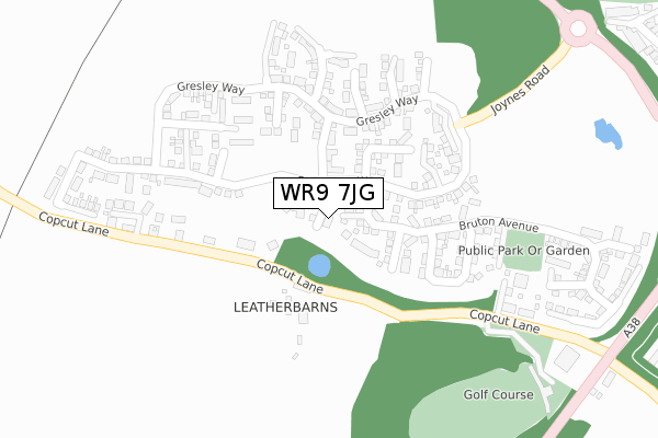 WR9 7JG map - large scale - OS Open Zoomstack (Ordnance Survey)