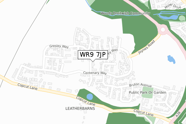WR9 7JP map - large scale - OS Open Zoomstack (Ordnance Survey) WR9 7JP map - large scale - OS Open Zoomstack (Ordnance Survey)