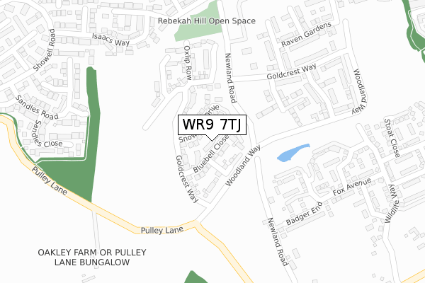 WR9 7TJ map - large scale - OS Open Zoomstack (Ordnance Survey)