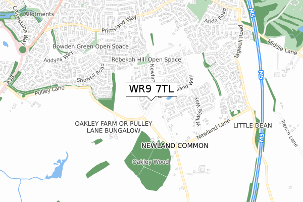 WR9 7TL map - small scale - OS Open Zoomstack (Ordnance Survey)
