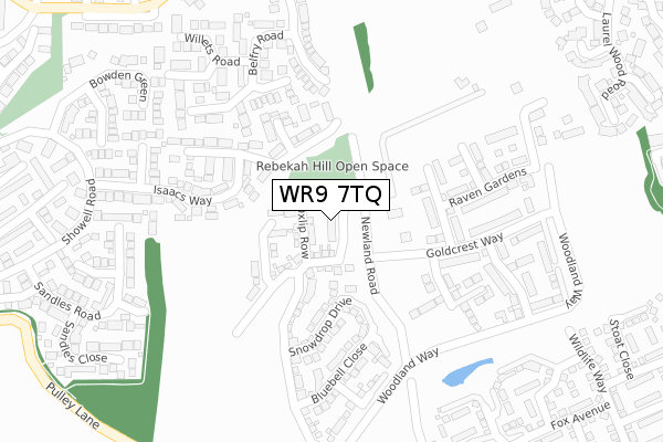 WR9 7TQ map - large scale - OS Open Zoomstack (Ordnance Survey) WR9 7TQ map - large scale - OS Open Zoomstack (Ordnance Survey)