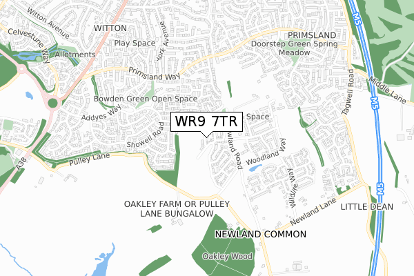 WR9 7TR map - small scale - OS Open Zoomstack (Ordnance Survey) WR9 7TR map - small scale - OS Open Zoomstack (Ordnance Survey)