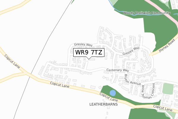 WR9 7TZ map - large scale - OS Open Zoomstack (Ordnance Survey)