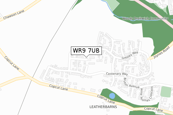 WR9 7UB map - large scale - OS Open Zoomstack (Ordnance Survey)