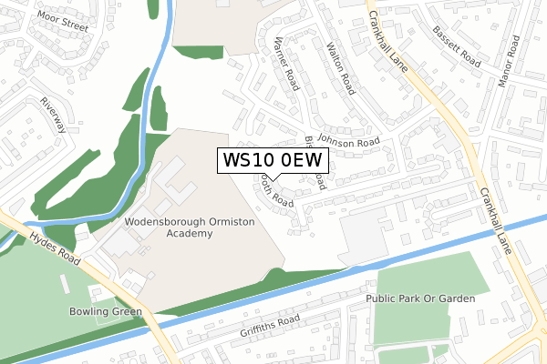 WS10 0EW map - large scale - OS Open Zoomstack (Ordnance Survey)
