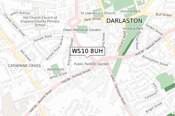 WS10 8UH map - large scale - OS Open Zoomstack (Ordnance Survey)