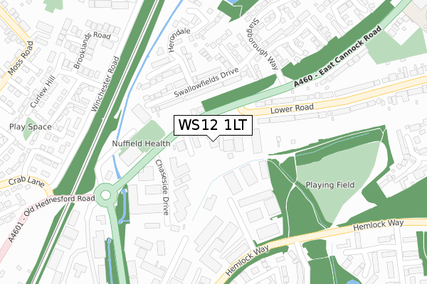 WS12 1LT map - large scale - OS Open Zoomstack (Ordnance Survey) WS12 1LT map - large scale - OS Open Zoomstack (Ordnance Survey)